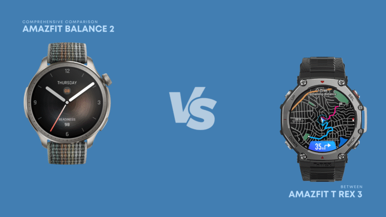 Amazfit Balance 2 vs T-Rex 3 Comparison