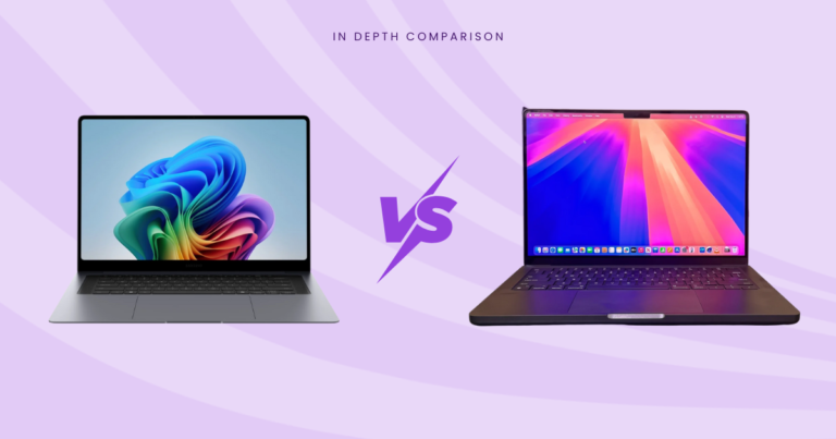 Galaxy Book6 Pro vs Apple MacBook Pro M4 Comparison