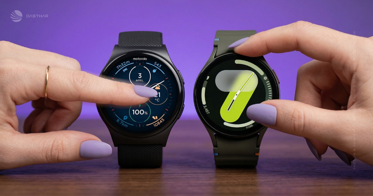 Motorola Moto Watch vs Galaxy Watch 7 Display Quality