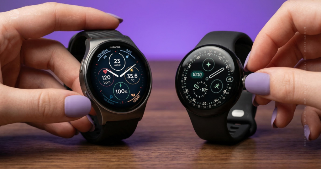 Motorola Moto Watch vs Google Pixel Watch 4 Design & Build Quality