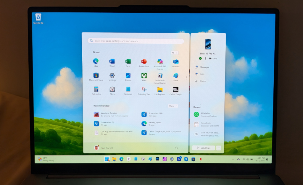 Connectivity: Galaxy Book 6 Pro vs Lenovo Yoga Pro 9i Aura Edition