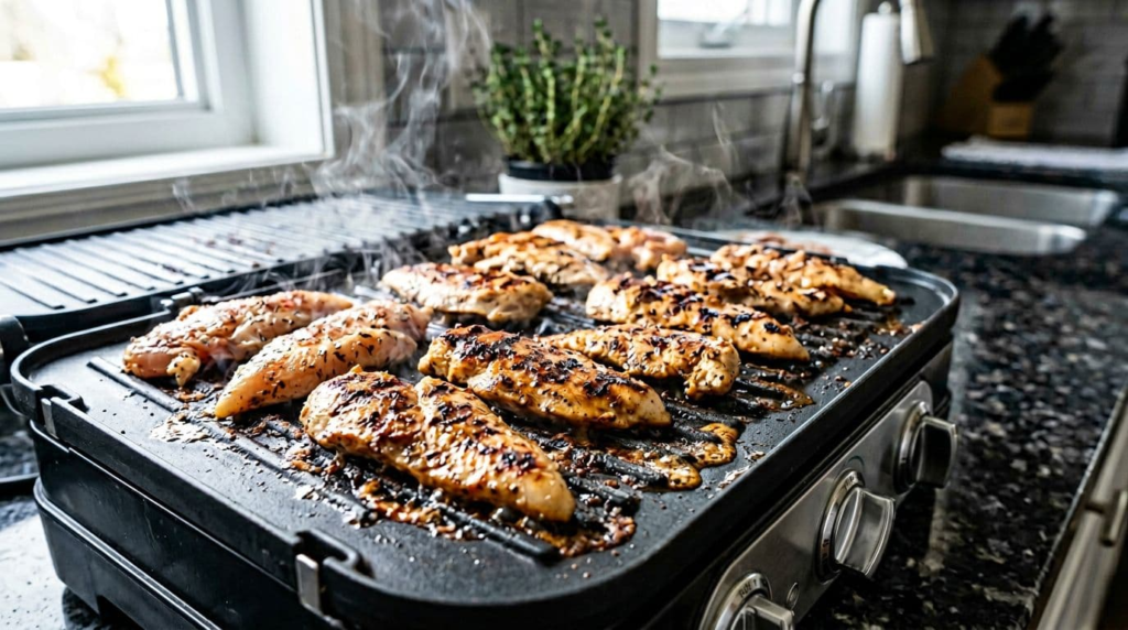 Chicken, seafood, and sandwiches that cook fast and stay juicy - Electric Grill Recipes