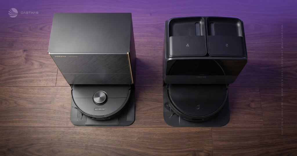 Dreame X60 Max Ultra Complete vs Roborock Saros 20 Filtration, Drying & Water Heading