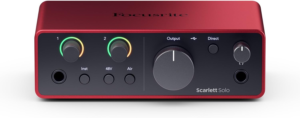 Focusrite Scarlett Solo 4th Gen - Best Audio Interface for Solo Recording