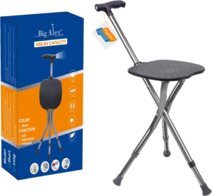 BigAlex Alloy Folding Cane - Best Compact Folding Cane