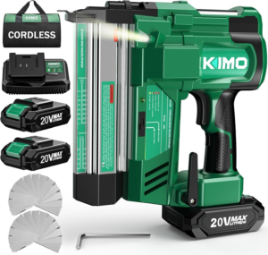 KIMO 20V Brad Nailer - Best Complete Starter Kit Cordless Nailer