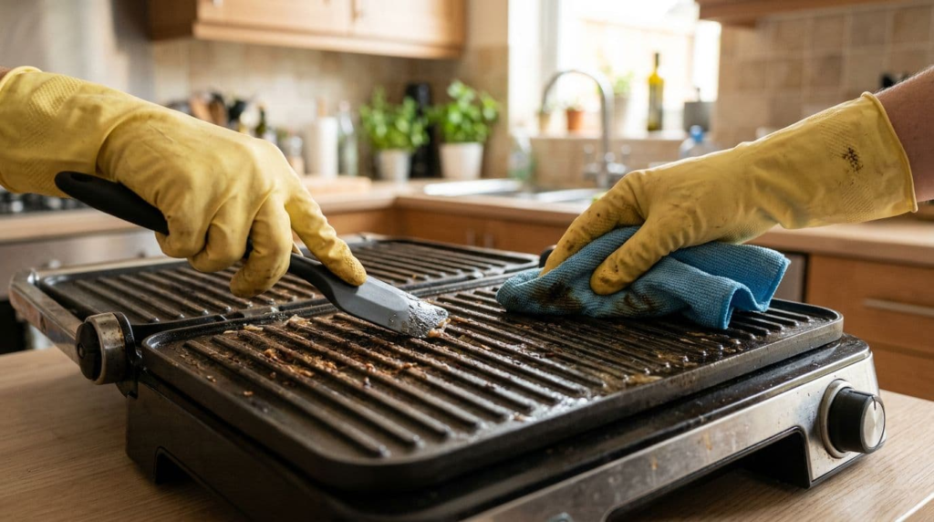 The after-use 5-minute routine that prevents stuck-on mess later - How to Clean Electric Grill
