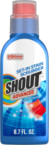 Shout Advanced with Scrubber Brush - Best Stain Remover for Set-In