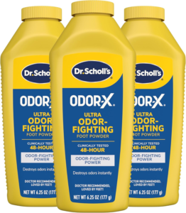 Dr. Scholl's Odor-X Ultra Odor-Fighting Foot Powder - Best Odor Eliminator for Shoes